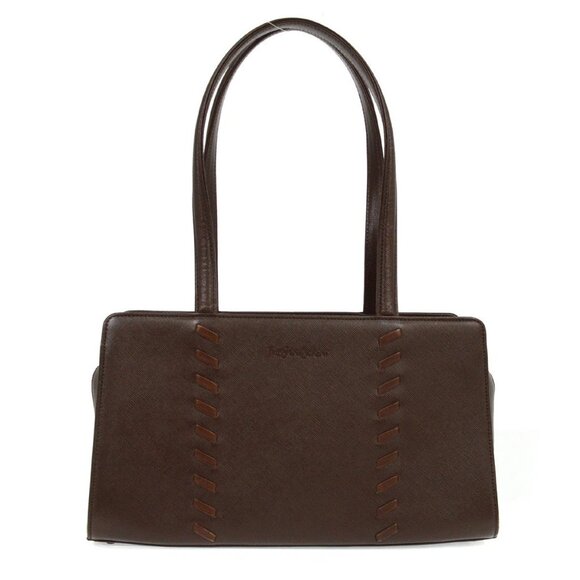 Yves Saint Laurent Brown Handbag - Picture 1 of 10